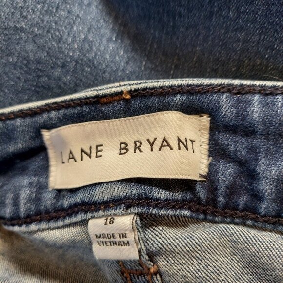 Lane Bryant Womens Size 18 37x30 Flex Magic Waist Mid Rise Straight Denim Jeans - Picture 12 of 15